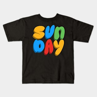 Happy Sunday Fun Day Kids T-Shirt